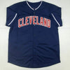 Autographed/Signed Shane Bieber Cleveland Blue Baseball Jersey JSA COA by Hall of Fame Sports Memorabilia