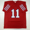 Autographed/Signed Andre Ware 89 Heisman Houston Red College Football Jersey JSA COA