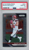 Graded 2018 Panini Prizm Baker Mayfield #201 Rookie RC Football Card PSA 10 Gem Mint