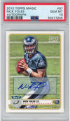 Graded 2012 Topps Magic Nick Foles #97 Rookie RC Autograph Football Card PSA 10 Gem Mint