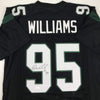 Autographed/Signed Quinnen Williams New York Black Football Jersey JSA COA