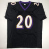 Autographed/Signed Ed Reed Baltimore Black Football Jersey JSA COA