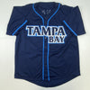 Autographed/Signed Kevin Kiermaier Tampa Bay Dark Blue Baseball Jersey PSA/DNA COA