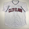 Autographed/Signed Jose Ramirez Cleveland White Baseball Jersey JSA COA
