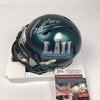 Autographed/Signed Brandon Graham Philadelphia Eagles Super Bowl 52 LII Mini Football Helmet JSA COA