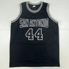 Autographed/Signed George Gervin San Antonio Black Basketball Jersey Beckett BAS COA by Hall of Fame Sports Memorabilia