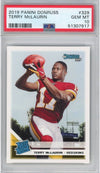 Graded 2019 Panini Donruss Terry McLaurin #329 Rookie RC Football Card PSA 10 Gem Mint