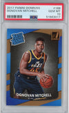 Graded 2017-18 Panini Donruss Donovan Mitchell #188 Rookie RC Basketball Card PSA 10 Gem Mint