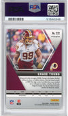 Graded 2020 Panini Mosaic Chase Young #272 Green Rookie RC Football Card PSA 10 Gem Mint
