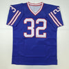 Autographed/Signed OJ O.J. Simpson #1 Pick Buffalo Blue Football Jersey JSA COA