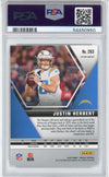Graded 2020 Panini Mosaic Justin Herbert #263 Mosaic Rookie RC Football Card PSA 10 Gem Mint