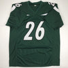 Autographed/Signed Le'Veon LeVeon Bell New York Green Football Jersey Beckett BAS COA