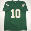 Autographed/Signed Robert Griffin III Heisman 2011 Baylor Green College Football Jersey JSA COA