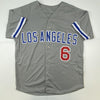 Autographed/Signed Steve Garvey Los Angeles LA Grey Baseball Jersey Beckett BAS COA