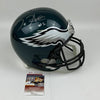 Autographed/Signed Jalen Hurts Philadelphia Eagles Full Size FS F/S Replica Football Helmet JSA COA