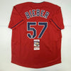 Autographed/Signed Shane Bieber Cleveland Red Baseball Jersey JSA COA by Hall of Fame Sports Memorabilia