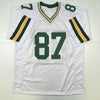 Autographed/Signed Jordy Nelson Green Bay White Football Jersey JSA COA