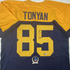 Autographed/Signed Robert Tonyan Green Bay Retro Blue Football Jersey Beckett BAS COA