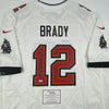Autographed/Signed Tom Brady Tampa Bay Buccaneers White Authentic Nike Game Football Jersey Fanatics COA