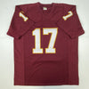 Autographed/Signed Charlie Ward 93 Heisman Florida State FSU Maroon College Football Jersey JSA COA