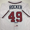 Autographed/Signed John Rocker Atlanta White Baseball Jersey PSA/DNA COA