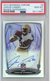 Graded 2014 Bowman Chrome Jarvis Landry #8 Auto Autograph Rookie RC Football Card PSA 10 Gem Mint