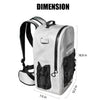 27QT Waterproof Fishing Backpack with Rod Holder