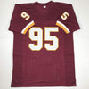 Autographed/Signed Daron Payne Washington Burgundy Football Jersey JSA COA