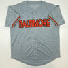 Autographed/Signed Jim Palmer HOF 1990 Baltimore Grey Baseball Jersey JSA COA by Hall of Fame Sports Memorabilia