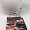 Autographed/Signed Myles Garrett Texas A&M Aggies White College Football Mini Helmet JSA COA