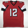 Autographed/Signed Mohamed Sanu Sr Atlanta Red Football Jersey JSA COA Holo Only