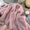 Ladies Fashion Stitching Lamb Plush Jacket