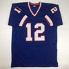 Autographed/Signed Jim Kelly Buffalo Blue Football Jersey JSA COA