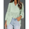 Women’s Long‑Sleeve V‑Neck Business Casual Blouse by FitiqueFit