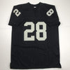 Autographed/Signed Josh Jacobs Viva Las Vegas Oakland Black Football Jersey Beckett BAS COA