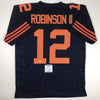 Autographed/Signed Allen Robinson II Chicago Retro Blue Football Jersey Beckett BAS COA