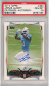 Graded 2014 Topps Jarvis Landry #394 Auto Autograph Catching Rookie RC Football Card PSA 10 Gem Mint