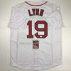 Autographed/Signed Fred Lynn Boston White Baseball Jersey JSA COA by Hall of Fame Sports Memorabilia