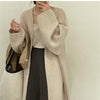 Idle Style Mid-length Sweater Cardigan Coat Women