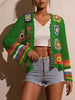 Hand-Crocheted Knitted Cardigan for Women by FitiqueFit