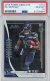 Graded 2019 Panini Absolute DK Metcalf #114 Rookie RC Football Card PSA 10 Gem Mint