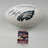 Autographed/Signed LeSean McCoy Philadelphia Eagles Full Size F/S White Panel Logo Football JSA COA