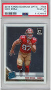 Graded 2019 Panini Donruss Optic Nick Bosa #168 Rookie RC Football Card PSA 10 Gem Mint