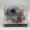 Autographed/Signed Julian Edelman New England Patriots Football Mini Helmet JSA COA