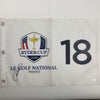 Autographed/Signed Jordan Spieth 2018 Ryder Cup France PGA Championship Golf Flag/Pin JSA COA