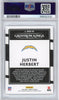 Graded 2020 Panini Donruss Justin Herbert #RGKJH Rookie Gridiron Kings RC Football Card PSA 10 Gem Mint