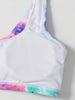 Bikini Tie Dye 2 Piece Swimsuit Set – Vibrant High Waist Comfortable Bikini with Round Neck Crop Top High Cut Leg and Comfortable Fit – Stylish Women's Swimwear for Summer Beach Vacations Pool Parties and Water Sports by Stevvex