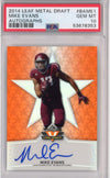 Graded 2014 Leaf Metal Draft Mike Evans #BAME1#/99 Rookie RC Auto Football Card PSA 10 Gem Mint