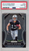 Graded 2019 Panini Prizm Hunter Renfrow #357 Rookie RC Football Card PSA 10 Gem Mint