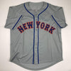 Autographed/Signed Dwight Doc Gooden New York Grey Baseball Jersey JSA COA